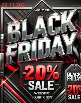 Black Friday 🎉 20% Popusta + Poklon Iznenađenja! 🎁 Ove godine smo pripremili nešto posebno za Vas! Samo za Black Friday ostvarite 20% popusta na SVAKU kupnju – i u trgovini i online! 🛒💻 Uz svaku narudžbu, očekuje vas i poklon iznenađenja! Posjetite nas u trgovini ili naručite putem našeg web shopa i osigurajte si vrhunske suplemente po super cijenama!